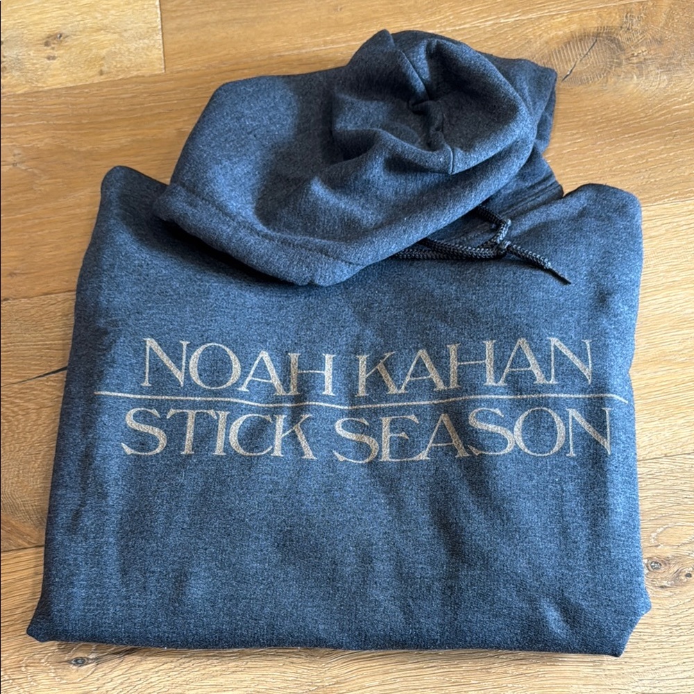 Gildan Dark Gray Hoodie with Gold Print